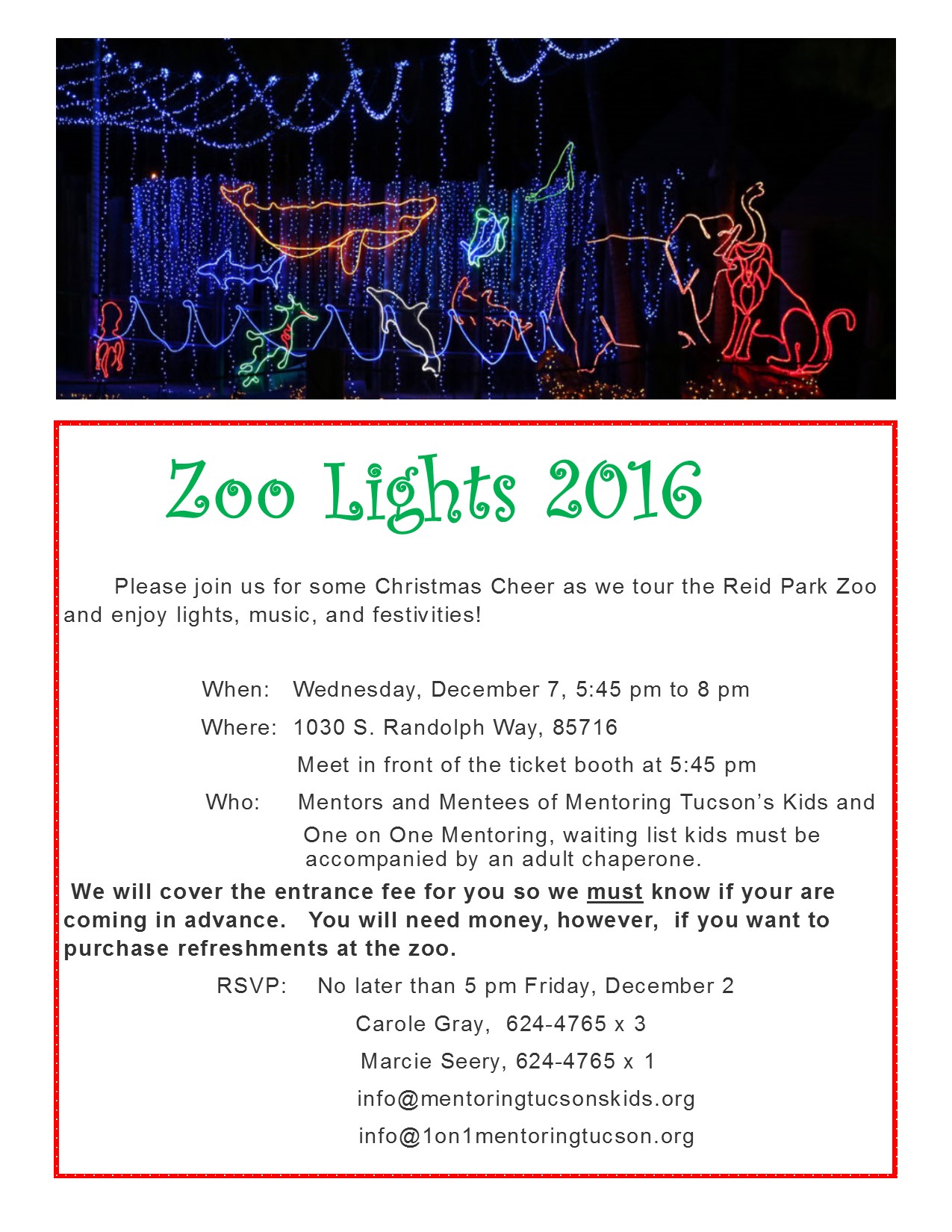 Zoo Lights 2016