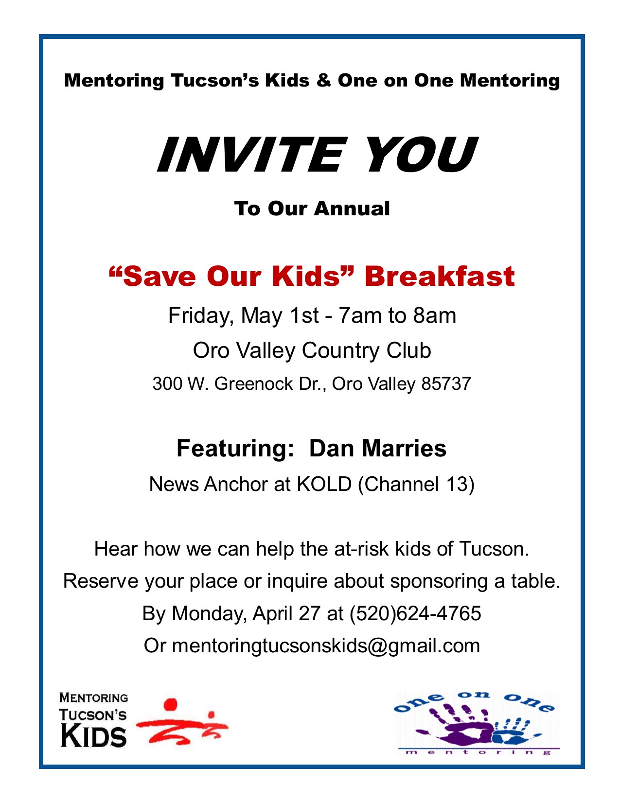 Save Our Kids Breakfast